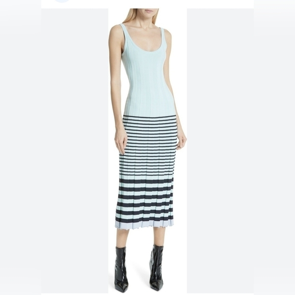 Jason wu Pastel Green knit dress Preppy Prep Quiet Luxury - Picture 1 of 11